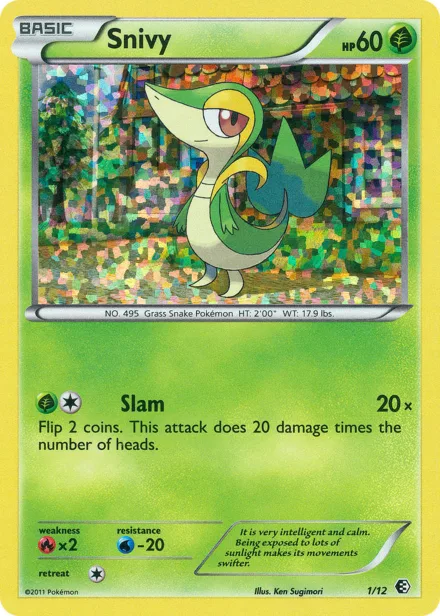 Snivy 2011bw 1/12