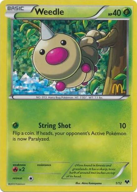 Weedle 2014xy 1/12
