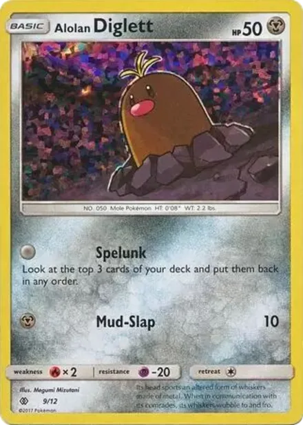Alolan Diglett 2017sm 9/12