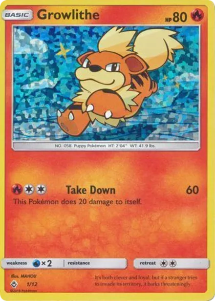 Growlithe 2018sm 1/12