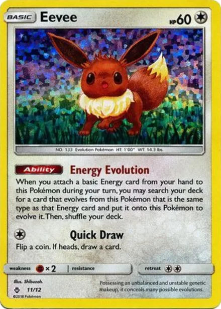 Eevee 2018sm 11/12