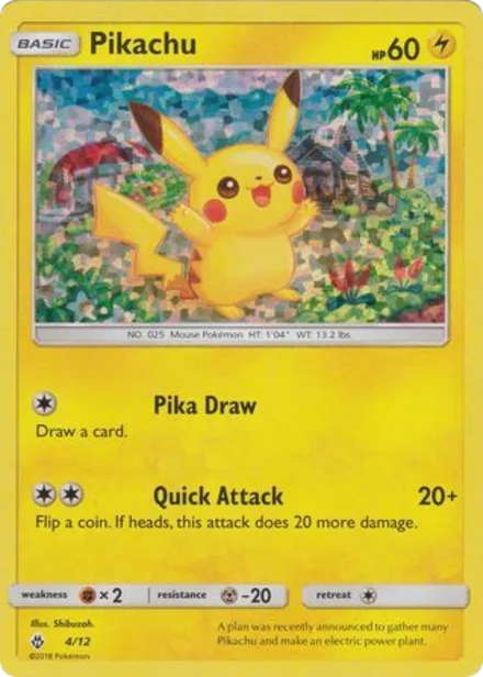 Pikachu 2018sm 4/12