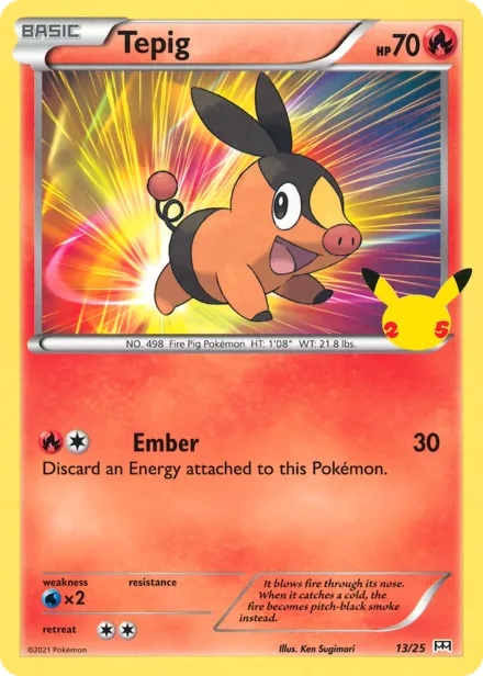 Tepig 2021swsh 13/25