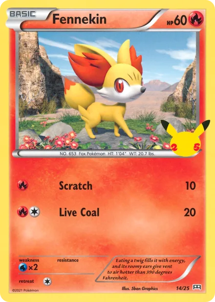 Fennekin 2021swsh 14/25
