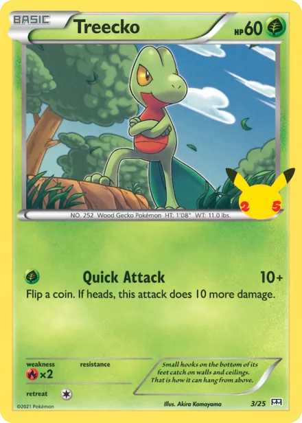 Treecko 2021swsh 3/25