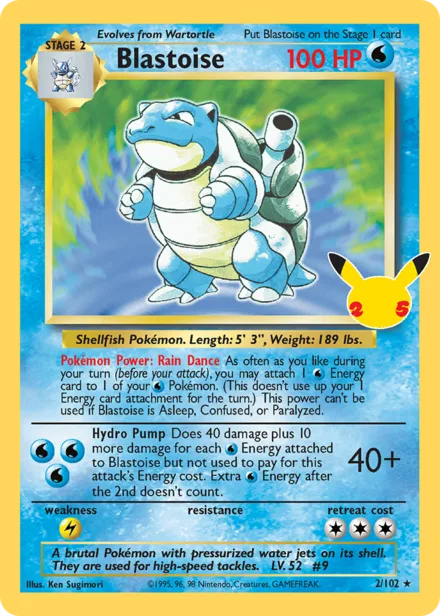 Blastoise cel25cc CC001