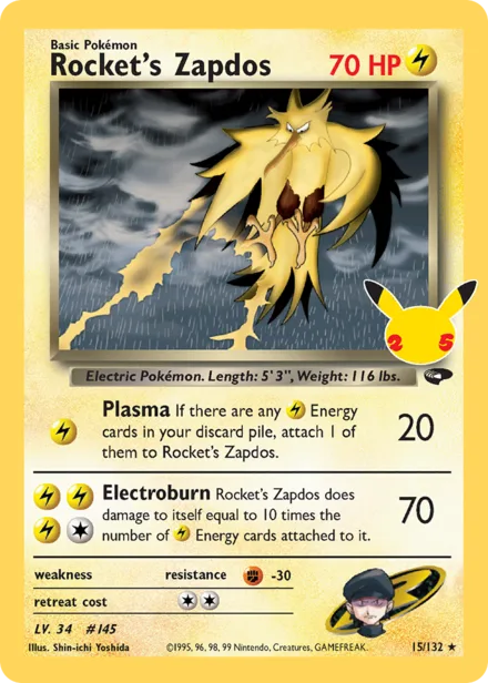 Rocket's Zapdos cel25cc CC007