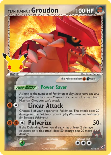 Team Magma's Groudon cel25cc CC011