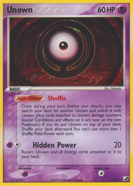 Unown exu O