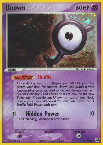 Unown exu Y
