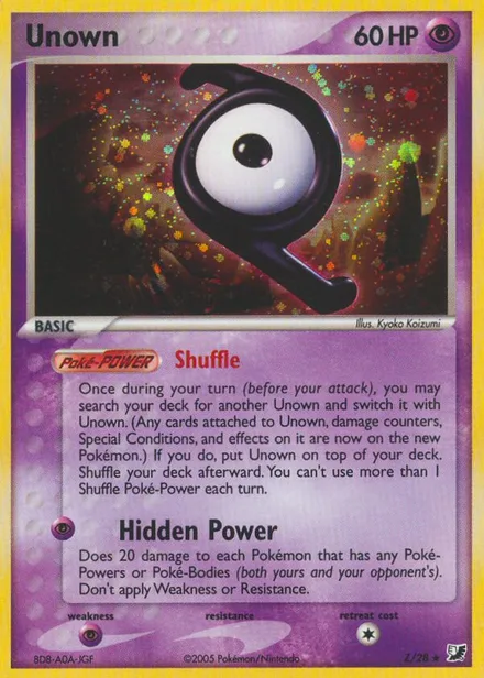 Unown exu Z