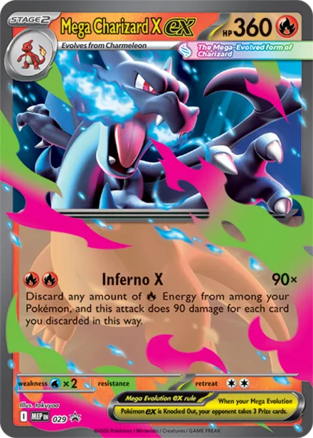 Mega Charizard X ex mep 029