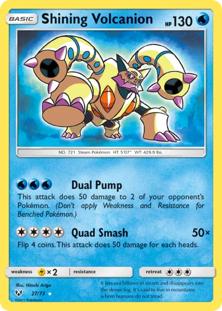 Shining Volcanion sm3.5 27/73
