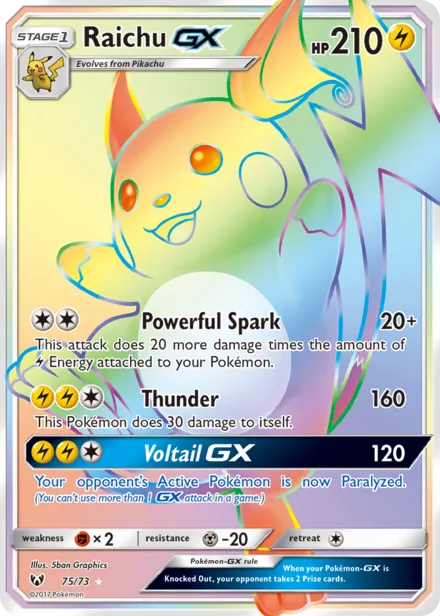 Raichu GX sm3.5 75/73