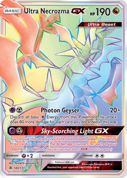 Ultra Necrozma GX sm6 140/131