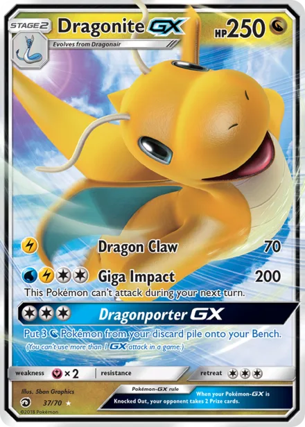 Dragonite GX sm7.5 37/70