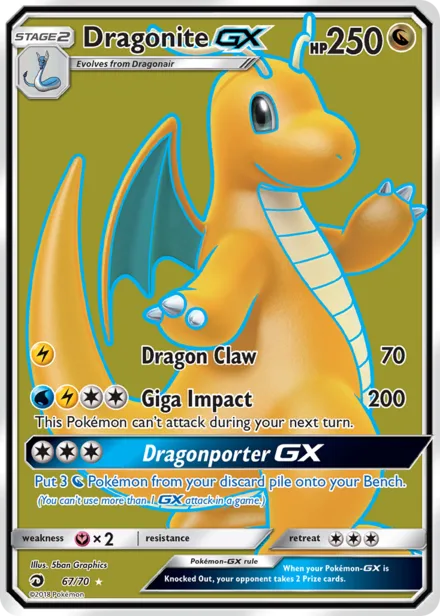 Dragonite GX sm7.5 67/70