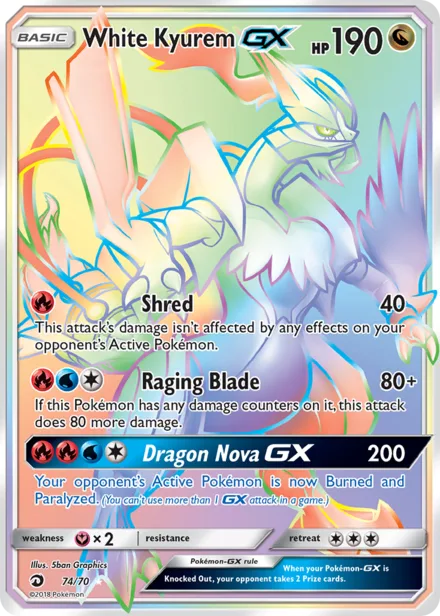 White Kyurem GX sm7.5 74/70