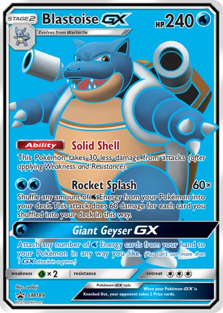 Blastoise GX smp SM189