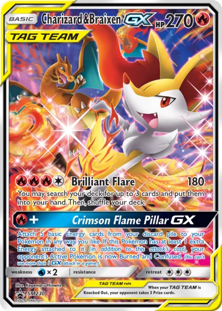 Charizard & Braixen GX smp SM230