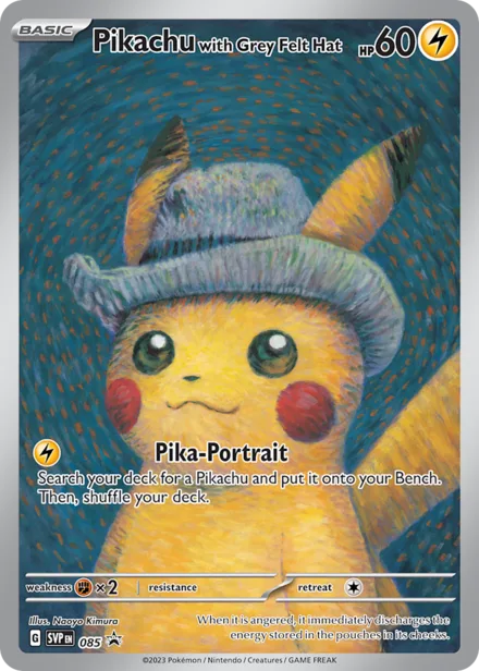 Pikachu with Grey Felt Hat svp 085/225