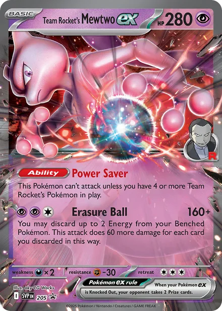 Team Rocket's Mewtwo ex svp 205/225