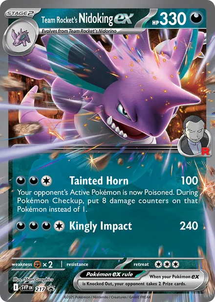 Team Rocket's Nidoking ex svp 217/225