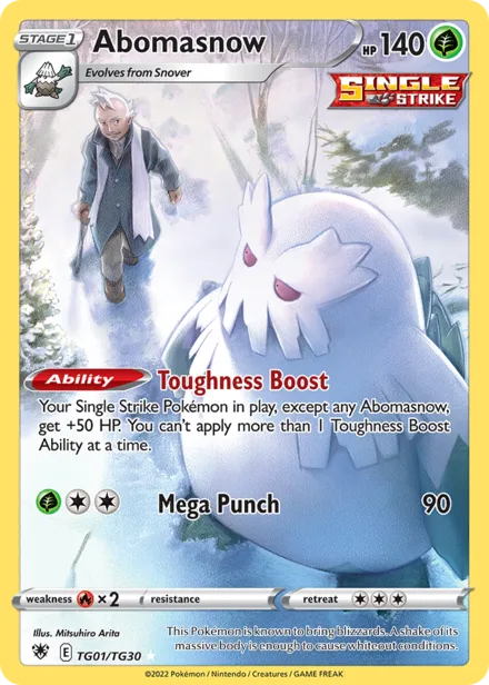Abomasnow swsh10tg TG01