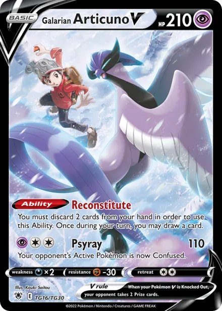 Galarian Articuno V swsh10tg TG16