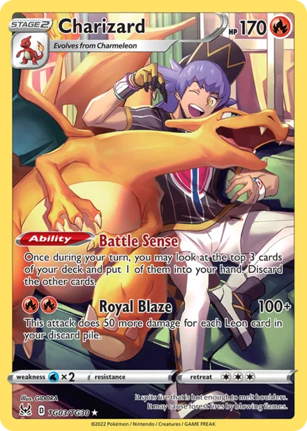 Charizard swsh11tg TG03