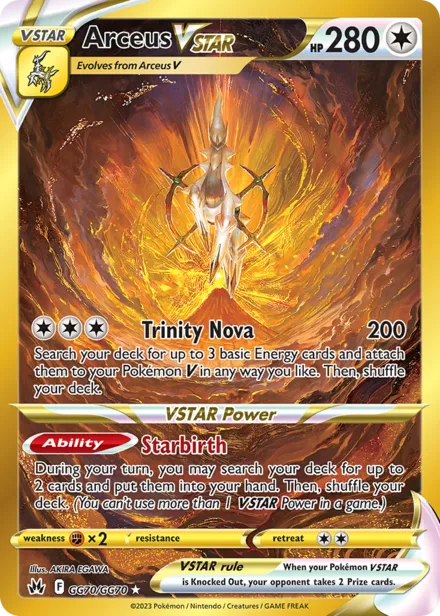 Arceus VSTAR swsh12.5gg GG70