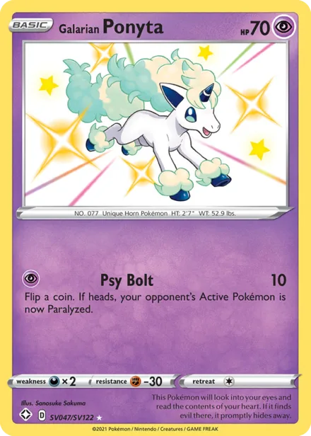 Galarian Ponyta swsh4.5sv SV047