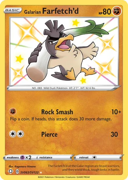 Galarian Farfetch'd swsh4.5sv SV063