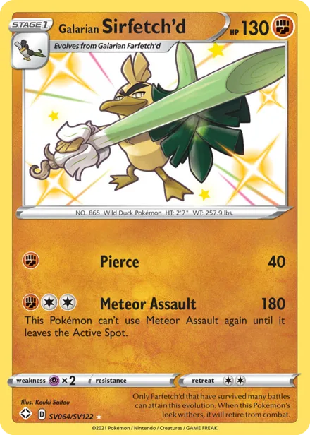 Galarian Sirfetch'd swsh4.5sv SV064