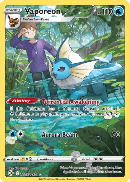 Vaporeon swsh9tg TG02