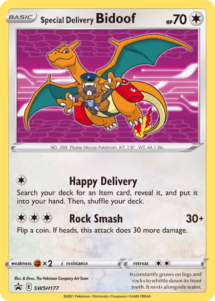 Special Delivery Bidoof swshp SWSH177