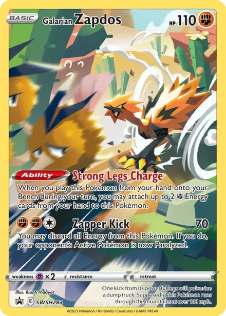 Galarian Zapdos swshp SWSH283