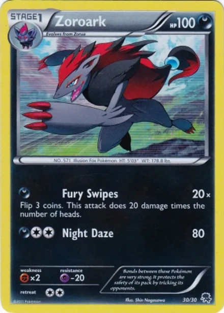 Zoroark tk-bw-z 30/30