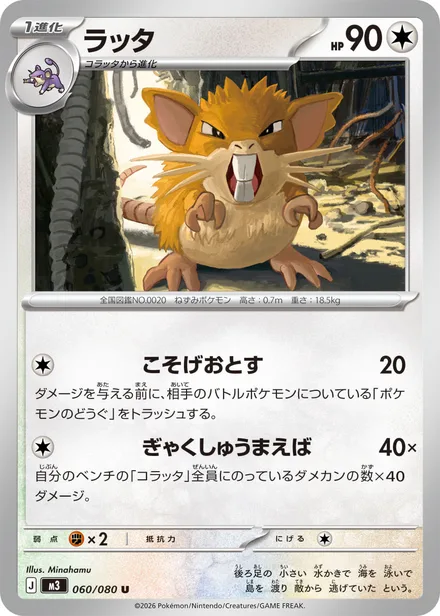 Raticate M3 060/80