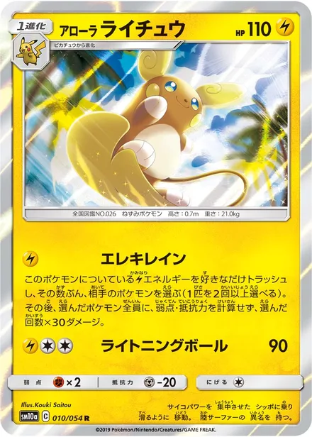 Alolan Raichu SM10a 010/54