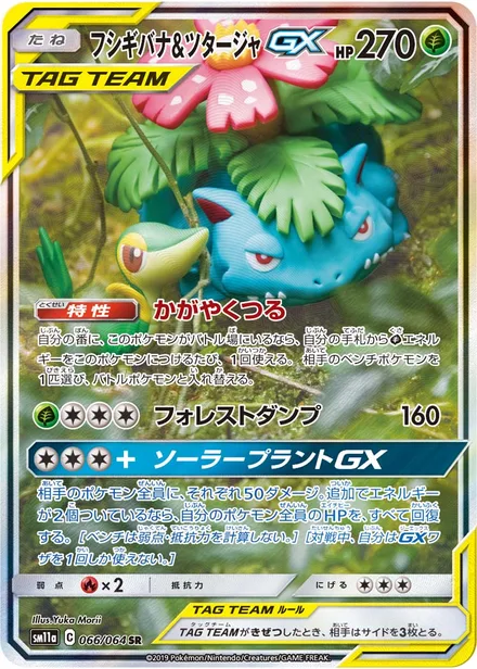 Venusaur & Snivy GX SM11a 066/64
