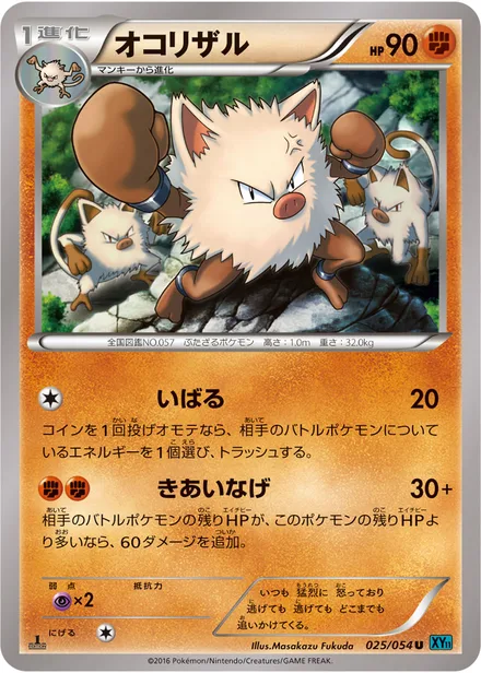 Primeape XY11b 025/054