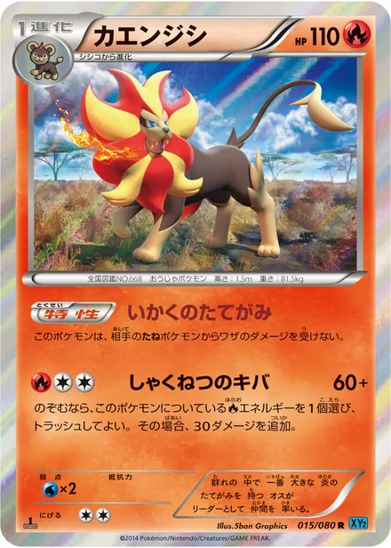 Pyroar XY2 015/080