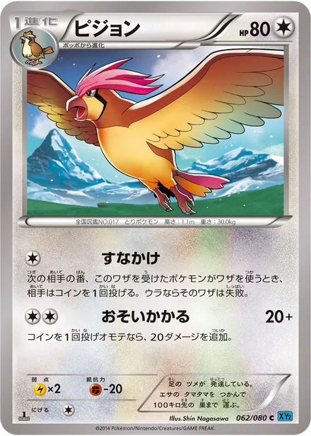 Pidgeotto XY2 062/080