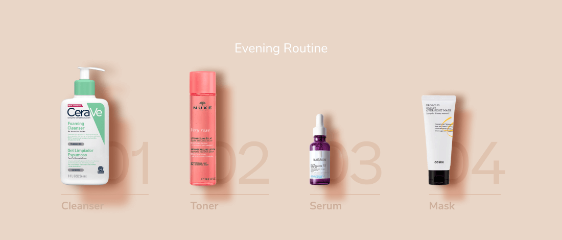 Evening Routine for Dark Spots and Uneven Texture