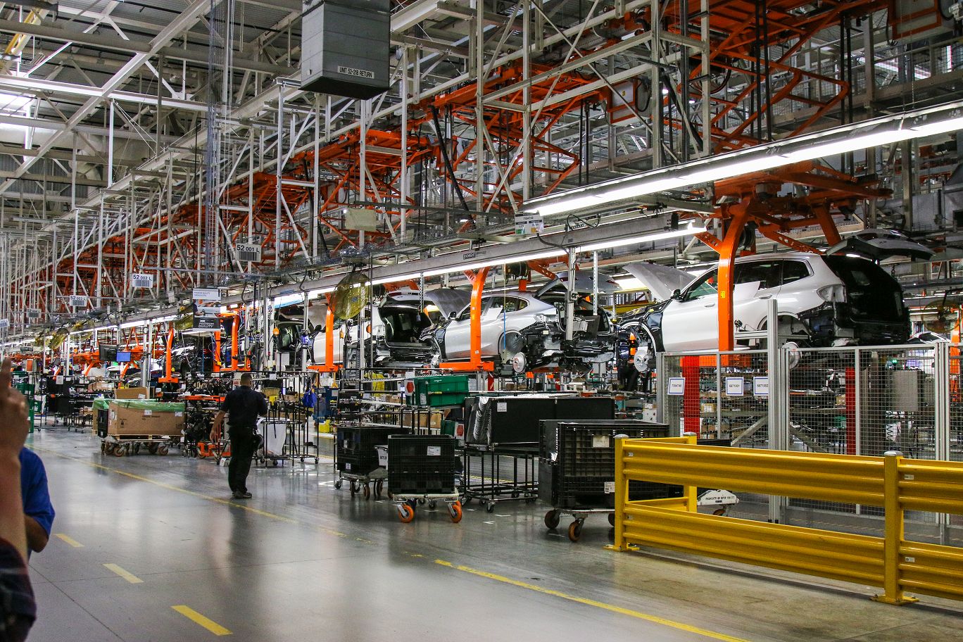 spartanburg厂区自动化程度极高,每日平均产量可达1400辆