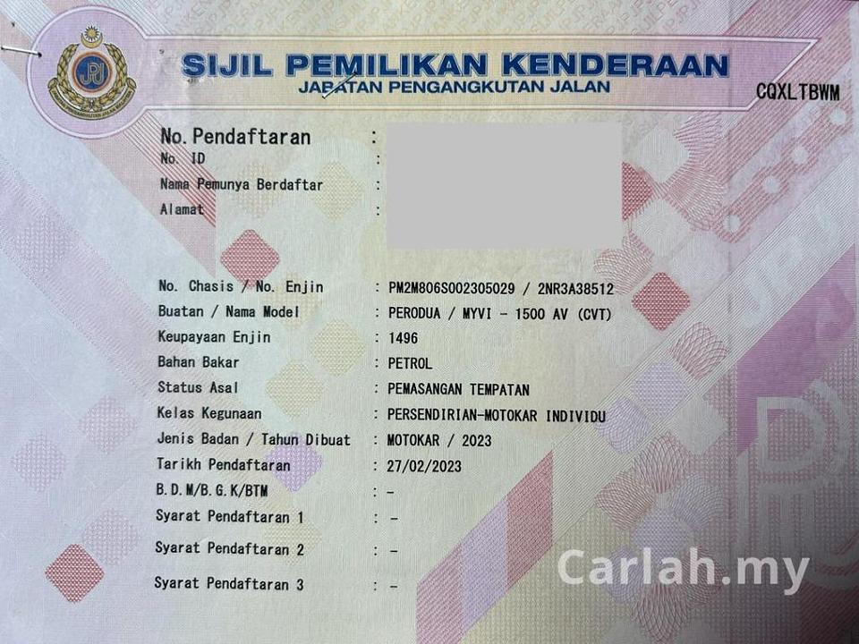 2023 Perodua MYVI 1.5 (A) ADVANCE Hatchback