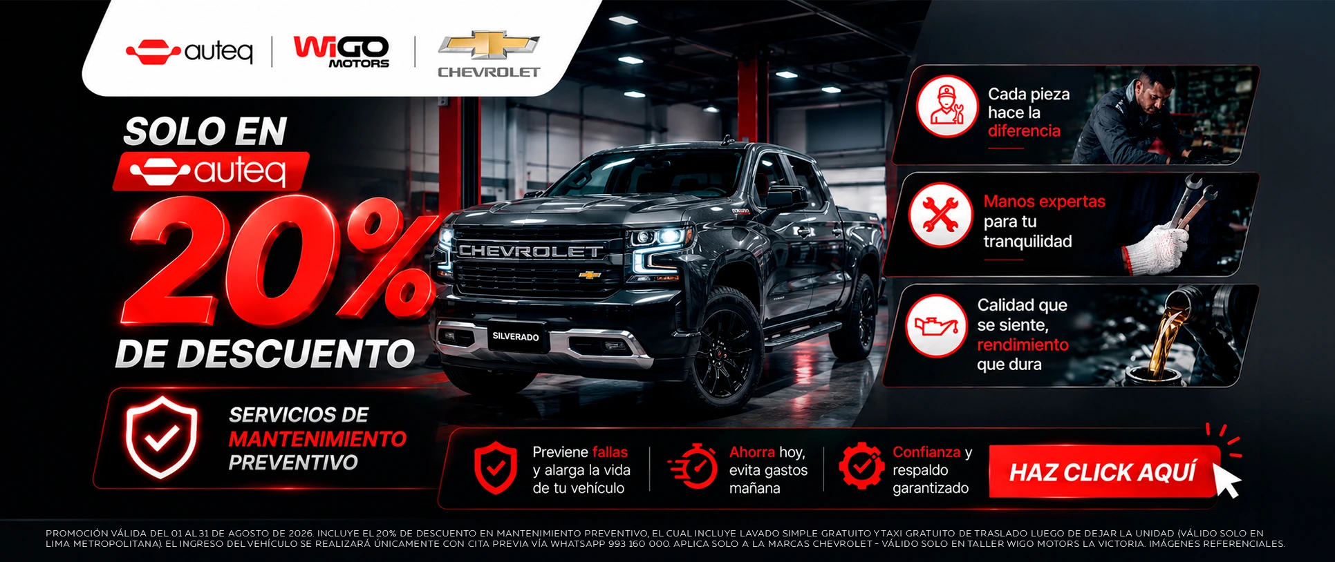 Banner Wigo - Chevrolet