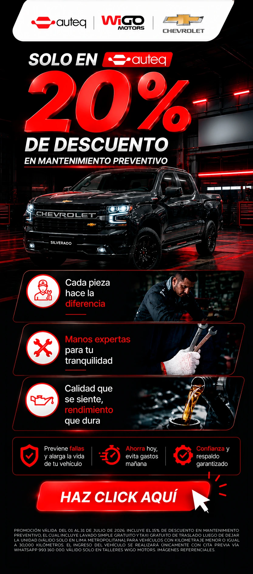Banner Wigo - Chevrolet