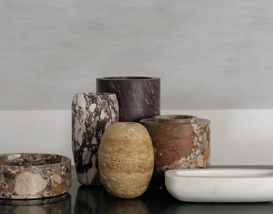 Michael Verheyden - studio settings - marble - accessoires